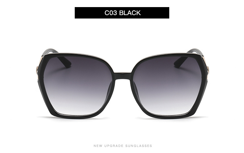 Accessori per abbigliamento Nuovi occhiali da sole alla moda con diamanti per donna anti-ultravioletti occhiali da sole con montatura grande occhiali retrò S22191_voghion.com