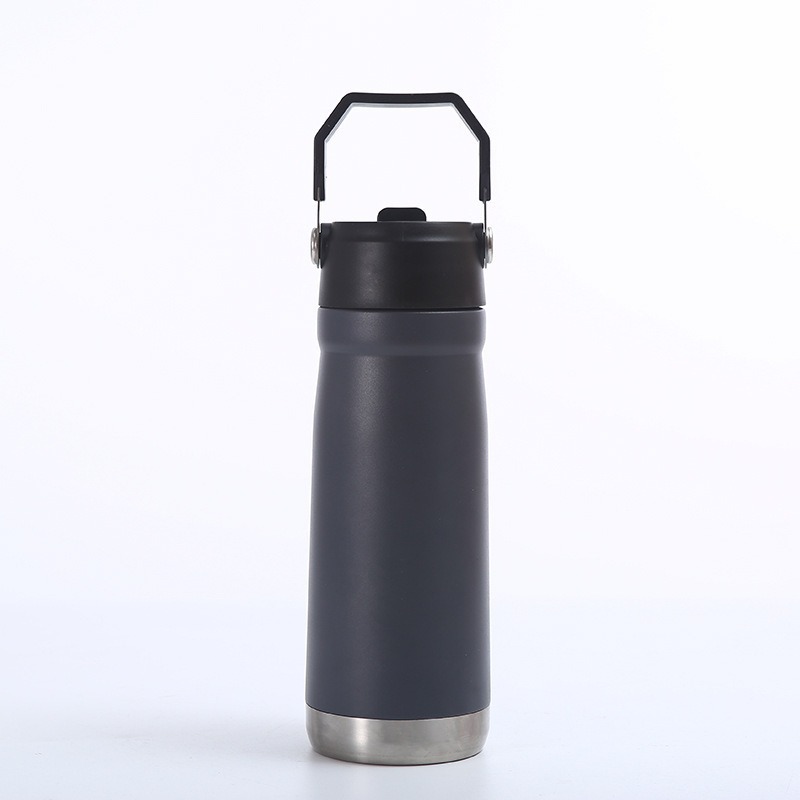 Nuevo transfronterizo de acero inoxidable 304 taza de aislamiento térmico con mango taza de agua portátil deportiva al aire libre taza de vacío doble
