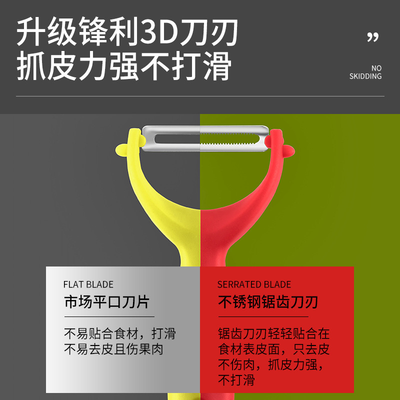 家庭用皮むきナイフ台所皮むき器野菜果物スクレーパーレタスジャガイモ果物皮むき神器瓜削り|undefined