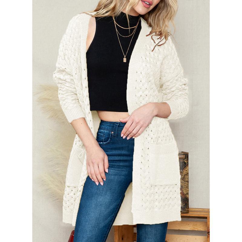 2025 nuevo cabello transfronterizo de moda casual de mujer cardigan de manga larga camisa de fondo grueso cabello transfronterizo