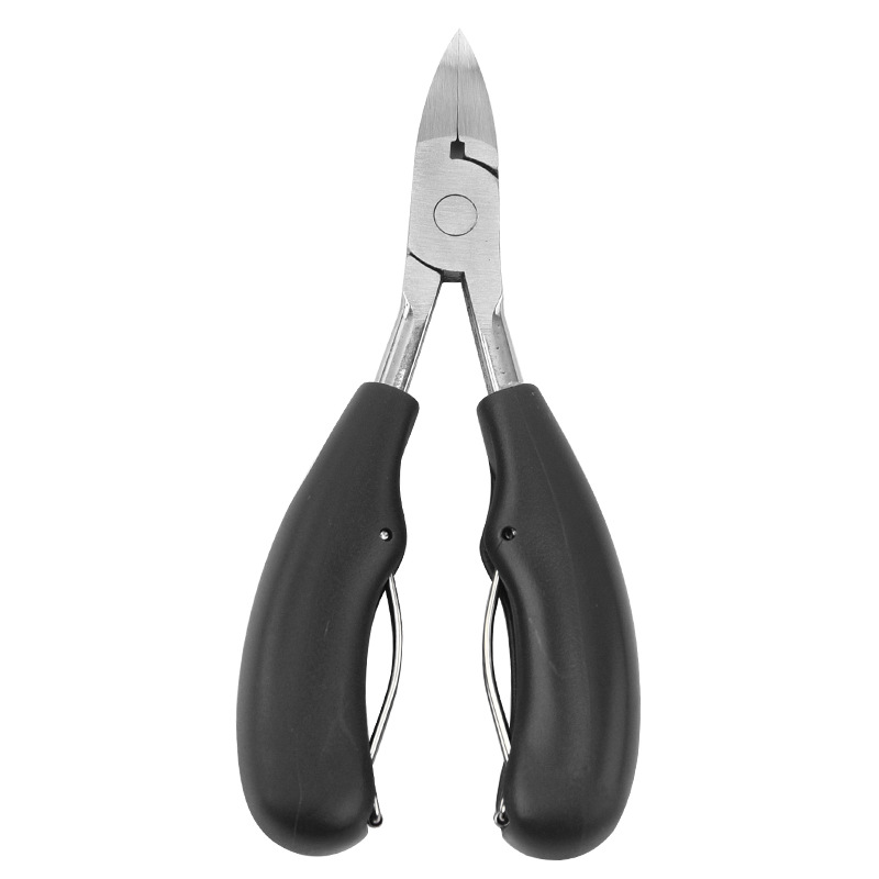 Alicates de pico de águila de acero inoxidable para el hogar, diagonal puntiaguda, fuerte ranura para uñas, uñas gruesas y duras, tijeras de piel muerta para uñas