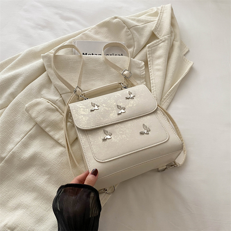 Mochila plateada de moda para mujeres, mochila de estilo coreano, mochila de estudiantes, mochila de viaje ligera de alta calidad