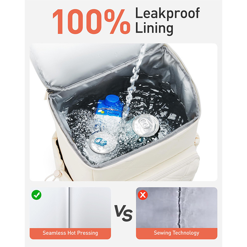 Amazon nuevo aislamiento mochila enfriador impermeable a prueba de fugas mochila refrigerada bolsa de refrigeración suave viaje de playa picnic