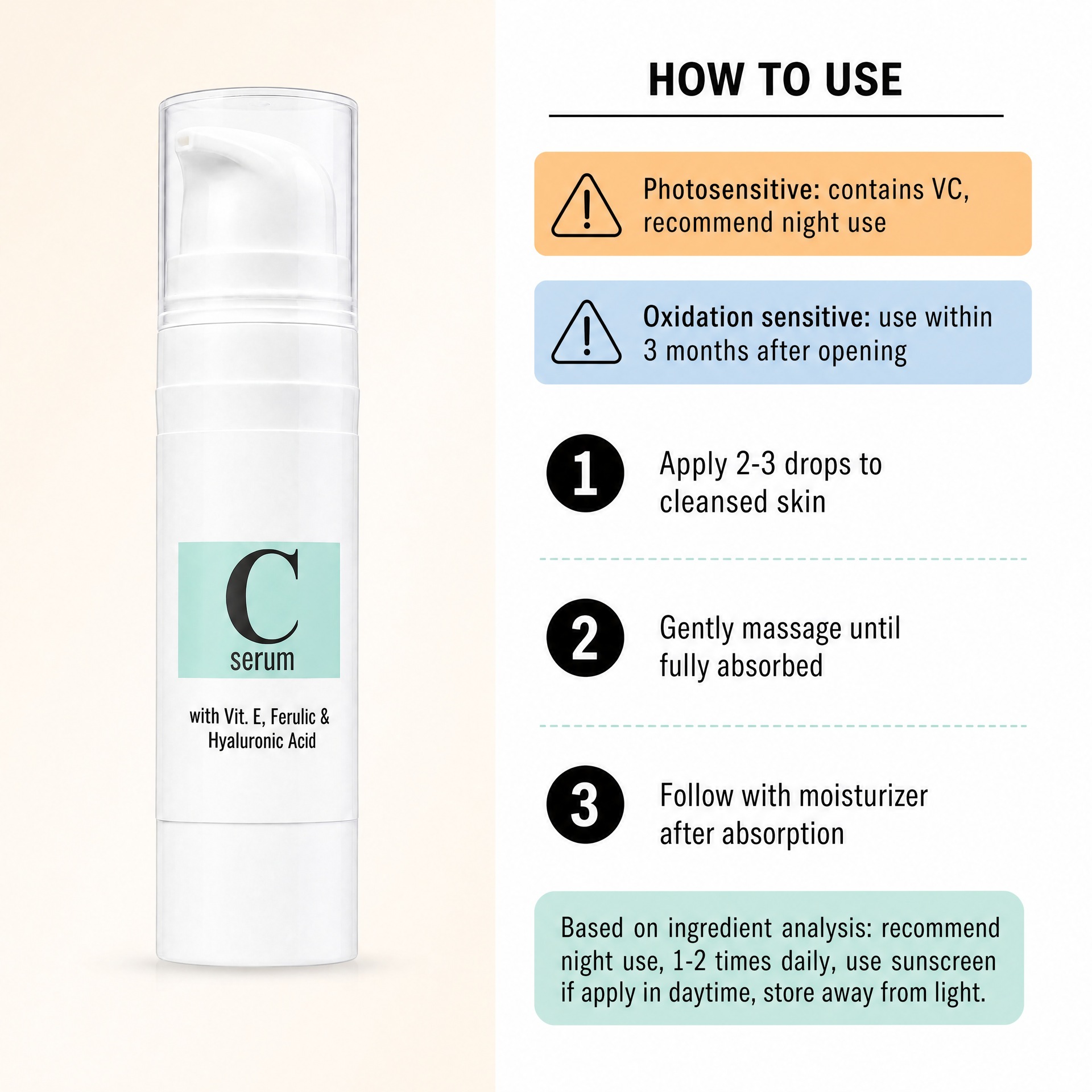 Cross-border TK In-stock Amz New Trend Vitamin C Hydrating Essence Daily Skincare Light and Fast Absorbing