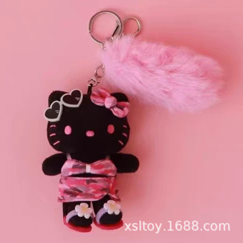 黑色穿比基尼-毛尾