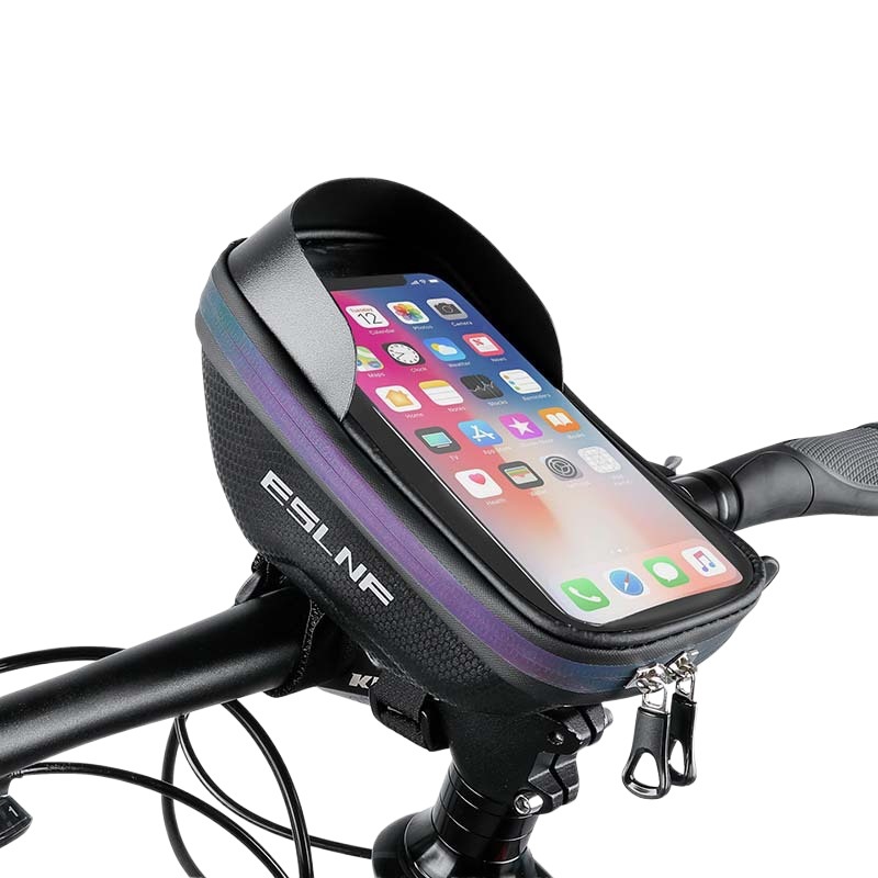 ESLNF bicycle bag large capacity bicycle head bag mountain bike waterproof upper tube bag colorful riding bag
