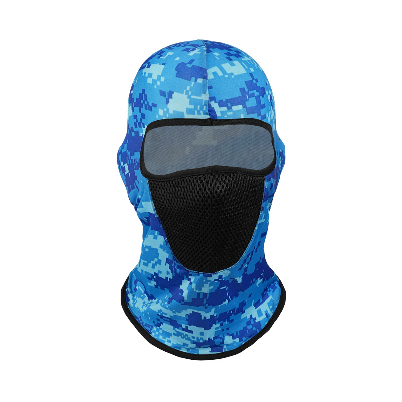 Sombrero estampado de seda de hielo, casco de ciclismo de camuflaje, mascarilla transpirable de primavera y verano, revestimiento, mascarilla de bicicleta, casco, sombrero
