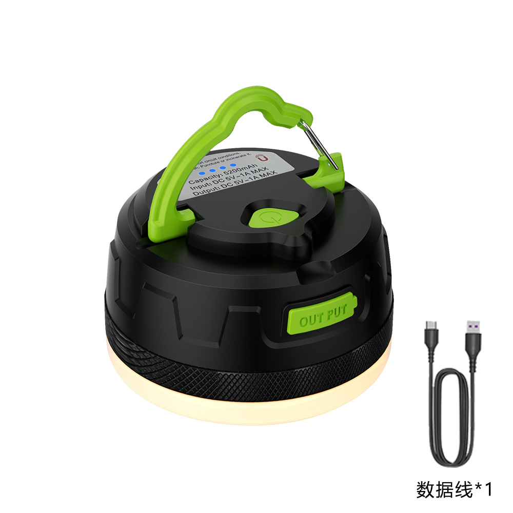 Transfronterizo nueva lámpara de camping larga duración lámpara de atmósfera lámpara de emergencia multifuncional lámpara de tienda de campaña de control remoto lámpara de campamento impermeable