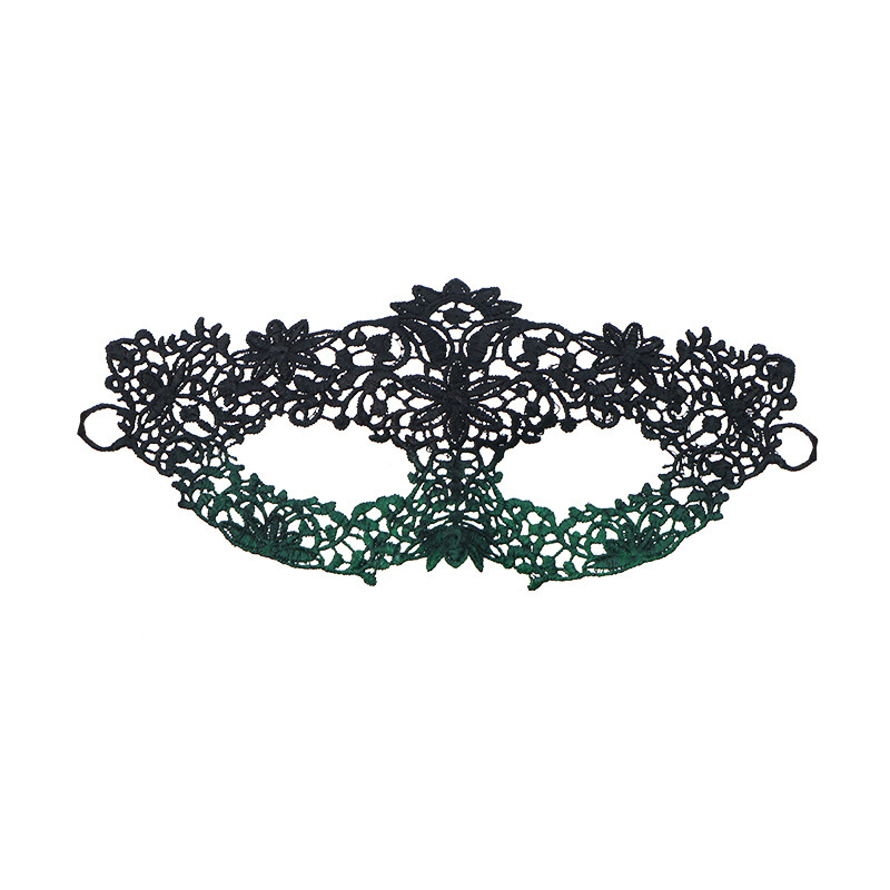 Máscaras de encaje de venta transfronteriza máscaras de plumas de mujer decoración gradiente máscaras de mitad de cara maquillaje de baile accesorios de vestuario sexy