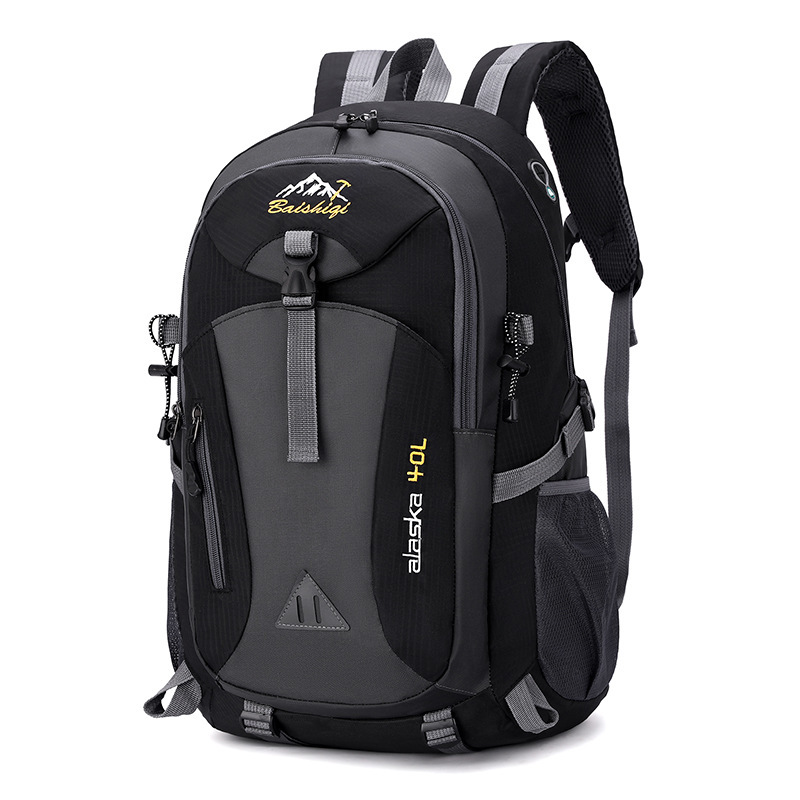 Cross-Border 40L Outdoor Mountaineering Backpack for Men and Women, Computer Backpack, Leisure Travel Hiking Backpack, Large Capacity