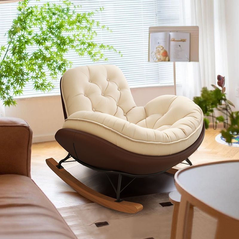 Lazy Sofa Rocking Chair Bedroom Recliner Leisure Adult Living Room Single Balcony Leisure Home Rocking Chair Can Sleep and Lie down