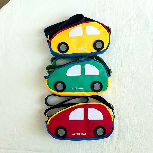 Cartoon Cute Car Boys and Girls Chest Bag Outgoing Lightweight Baby Crossbody Bag New Foreign Trade Children's Coin Purse