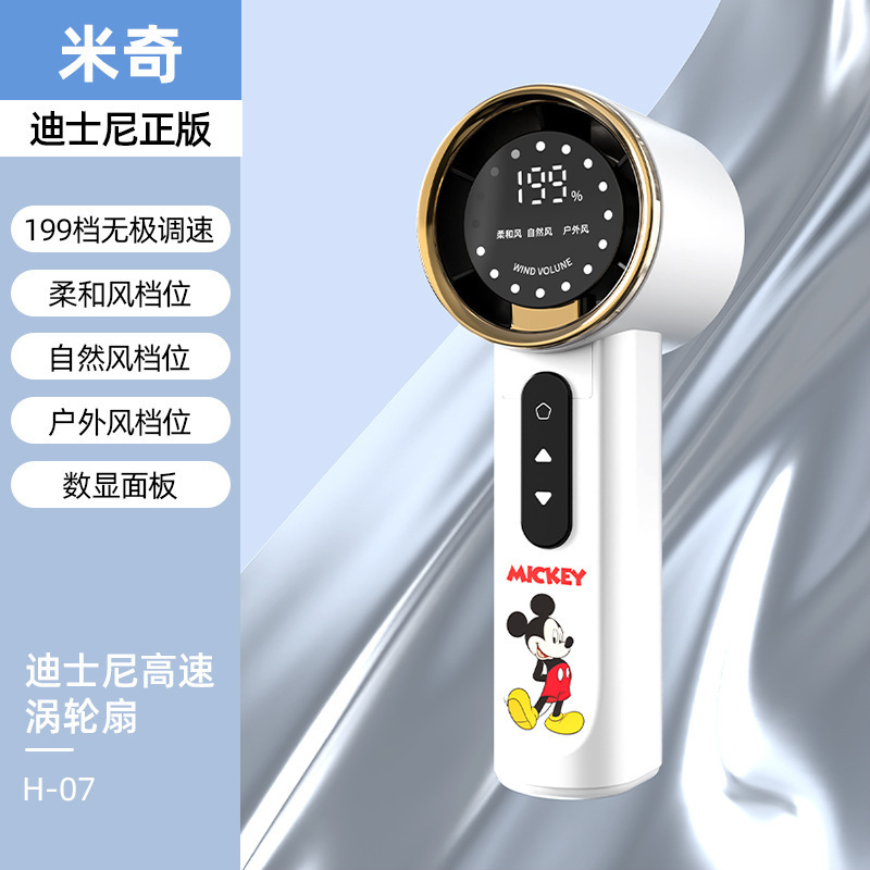 2025 新しいハンドヘルド小型ファン USB 充電式ファンデジタルディスプレイ 199 ギア高速長寿命ハンドヘルド扇風機|undefined