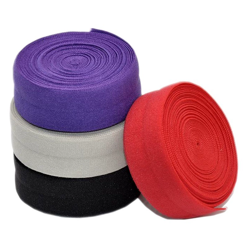 Производители лент 2CM эластичная обшивка пуховик манжеты складная обмотка черно-белая нейлоновая резиновая резинка