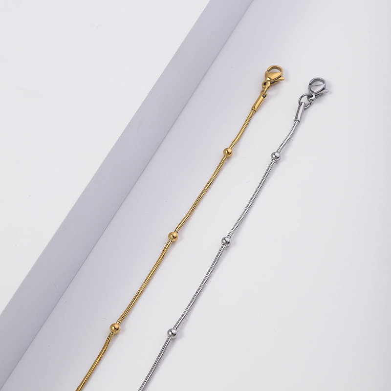 7g Weight Chain Jewelry Making Type DIY Jewelry Accessories Classification 1 Piece Quantity 304 Stainless Steel Material Solid Color Pattern Plating Design Simple Style, Classic Style Style Simple Style Classic Style Solid Color 304 Stainless Steel Plating Jewelry Accessories 9