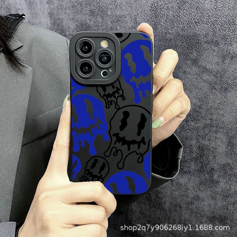 Blue Skull Case for Apple 15PROMAX iphone11/12/13/14/16 Protective Case 78XM Blue Skull Case for Apple 15PROMAX iphone11/12/13/14/16 Protective Case 78XM