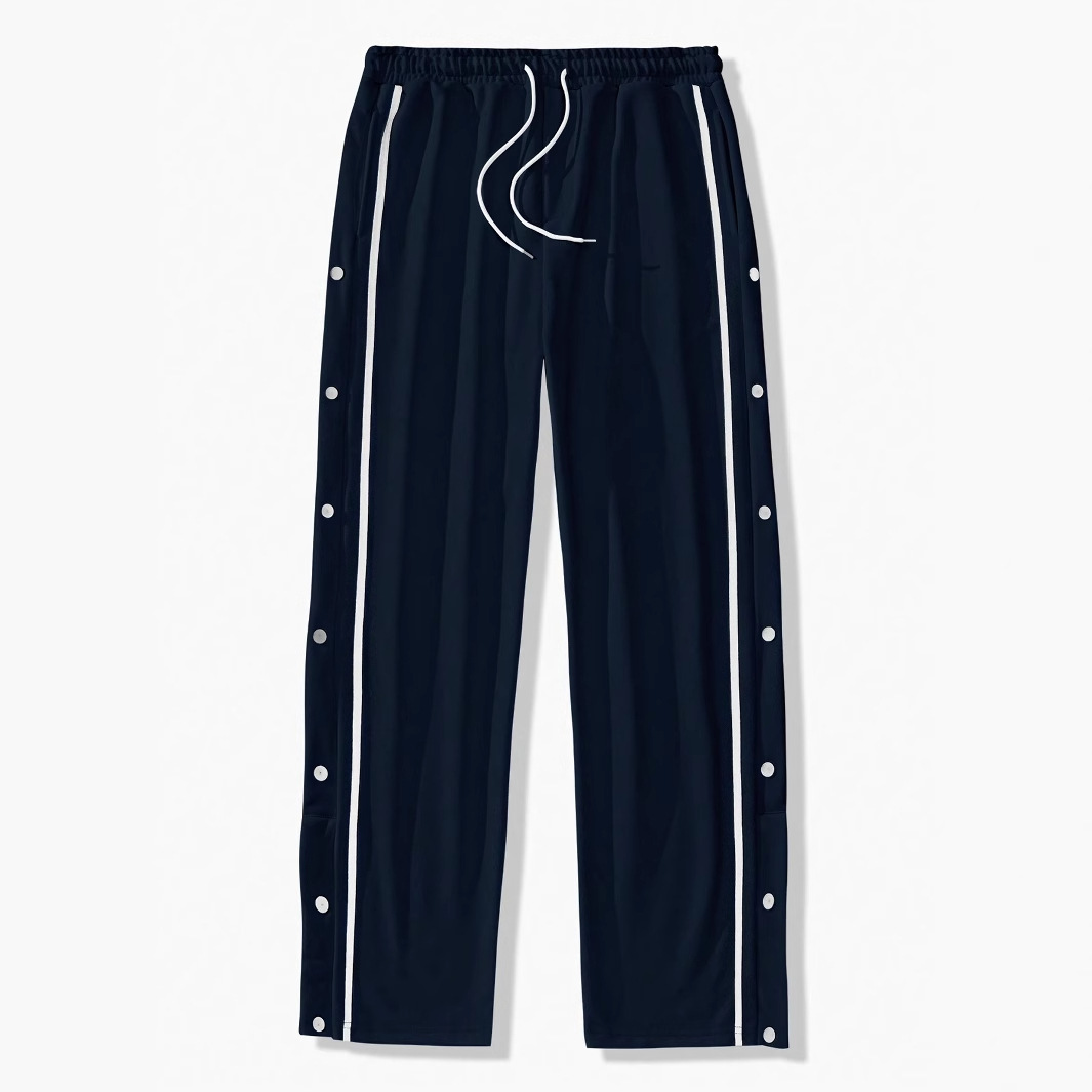 Ropa de hombre transfronteriza, pantalones casuales de hebilla de nuevo estilo, pantalones casuales de estilo retro, pantalones casuales de pie