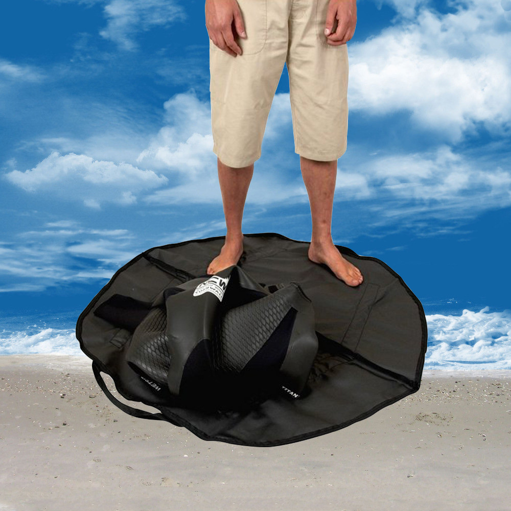 亚马逊便携沙滩更衣垫泳衣潜水衣收纳袋户外海滩冲浪换衣垫地垫