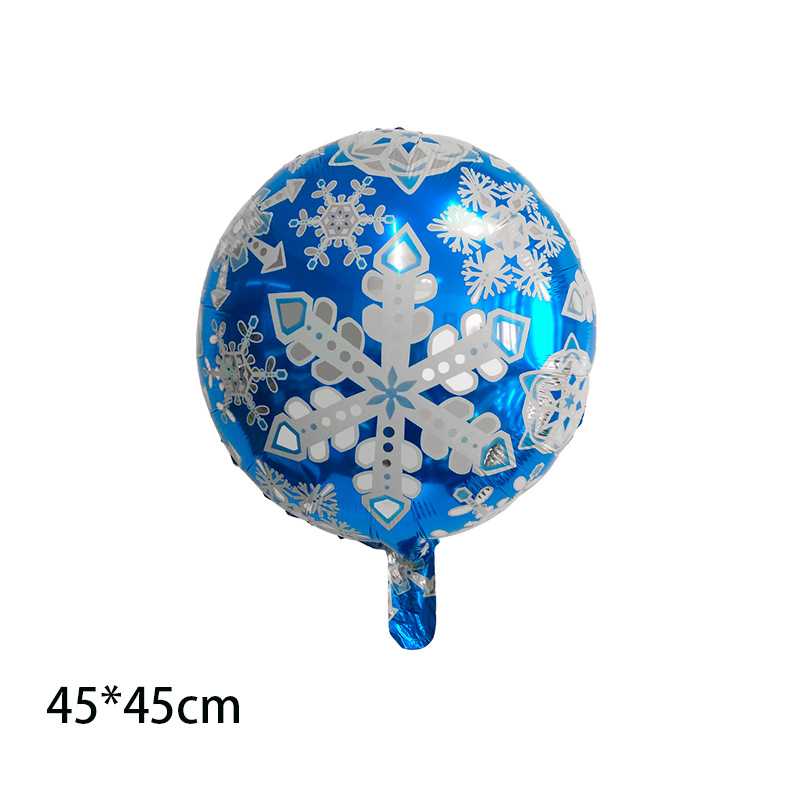 Noël Flocon De Neige Film D'aluminium Fête Ballons display picture 4