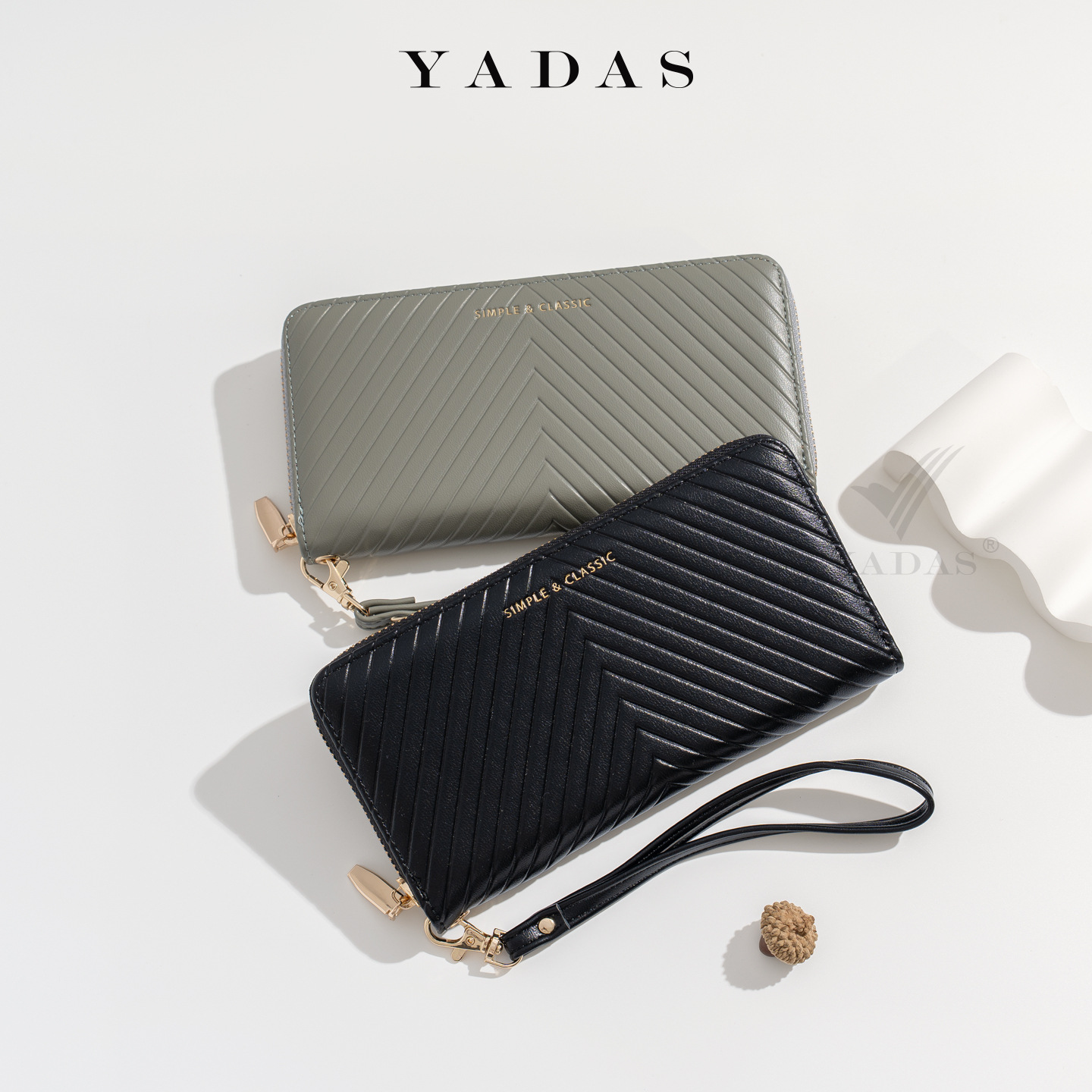 Monedero simple de mujer larga delgada y plegable billetera de estudiantes nueva billetera de mujer