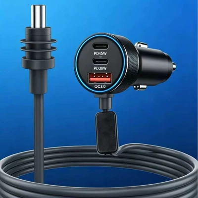 Display Aluminum Alloy Car Charger Head — Mobil şarj cihazları