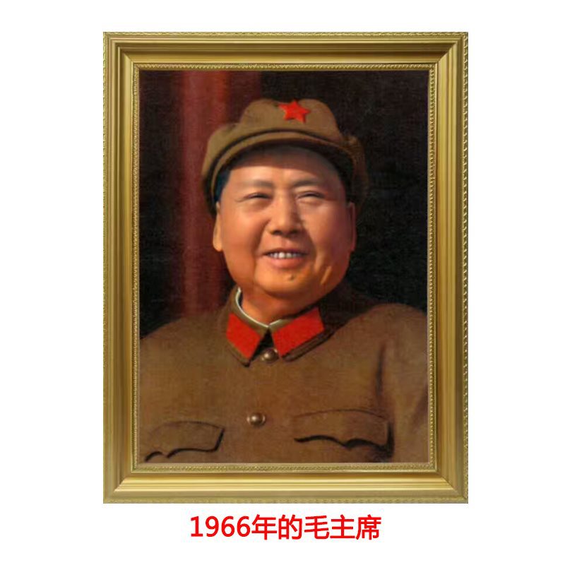 毛主像墙画有框画像毛爷爷青年老年像在延安带框书房办公室装饰画