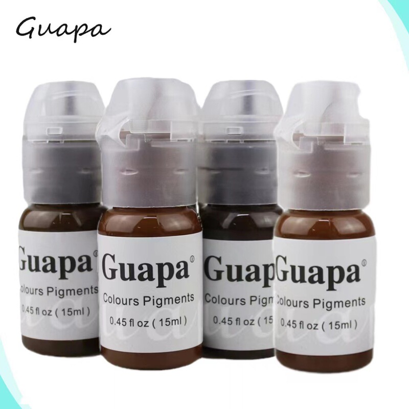 Semi-permanent tattoo ink tattoo auxiliary pigment eyebrow tattoo mist eyebrow eye line hair pure plant 15ml liquid pigment