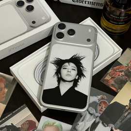 权志龙手机背卡贴膜不留胶可来图定制适用于iPhone17promax手机壳