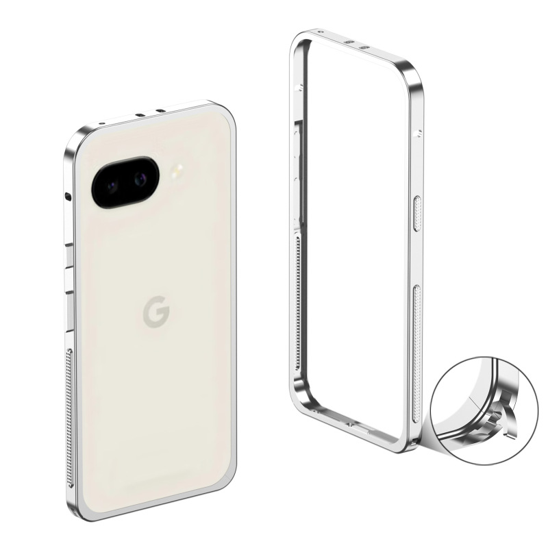 クロスボーダー Googlepixel9a 海馬バックルフレームシェル Google 9Pro 金属冷却携帯電話ケース Google 9 に適しています。|undefined