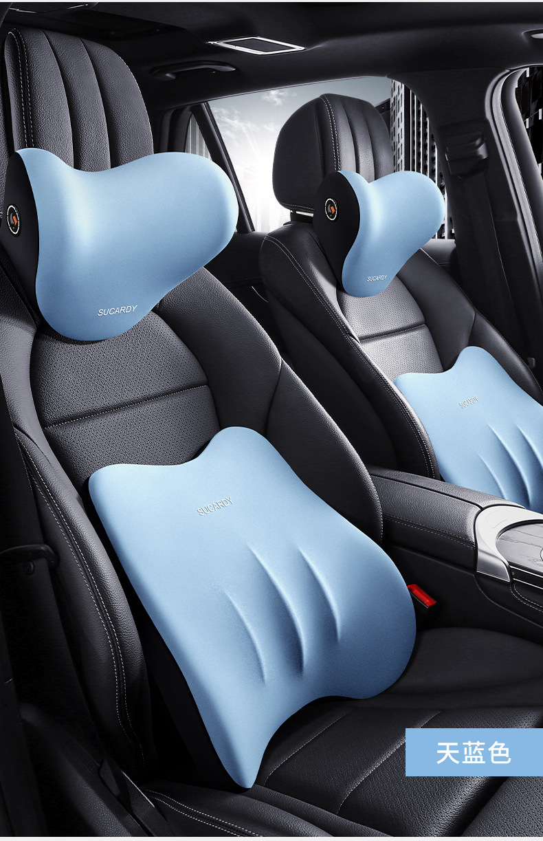 Shukati car headrest car sleeping travel pillow v-type car seat pillow car memory foam neck pillow