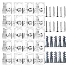 套镜架夹套件,透明塑料镜安装夹水晶镜悬挂五金件无框镜悬挂套件