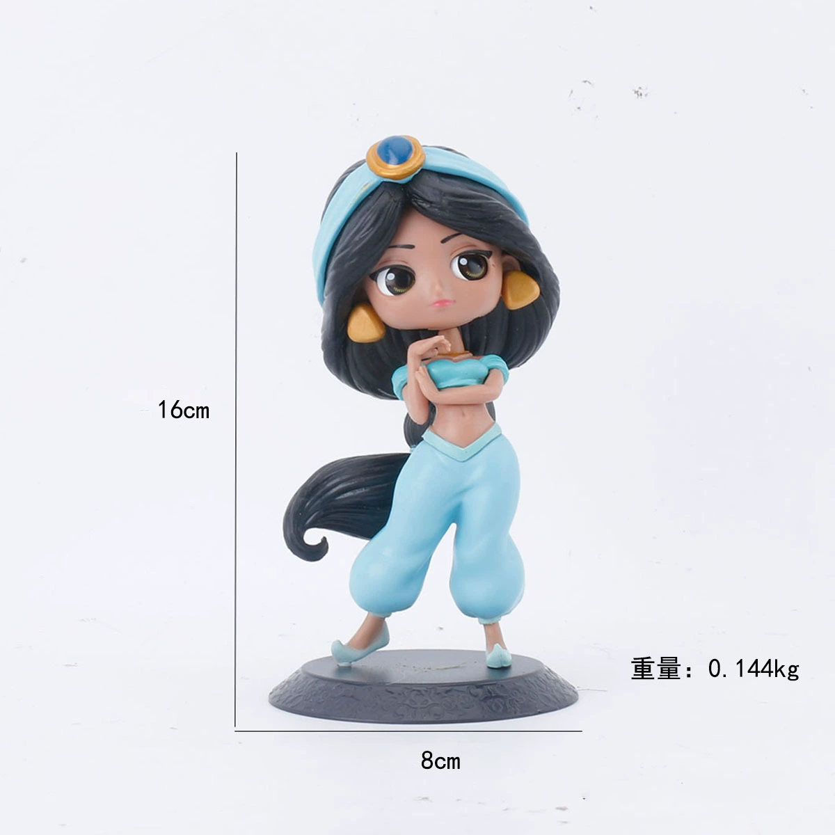 优质公主艾莎白雪阿拉丁花木兰手办模型 公主甜品台蛋糕烘焙摆件