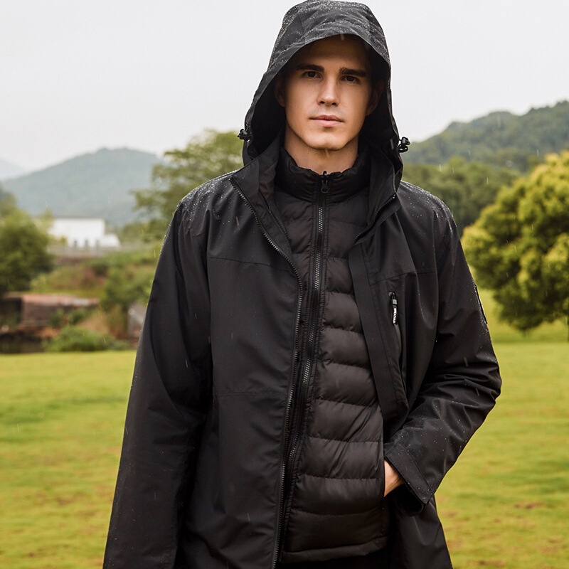 Couple's Outdoor 3-in-1 Jacket Set, Windproof and Waterproof, Couple's Hiking Clothing, Trekking Jacket from AliExpress