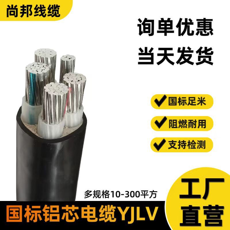 National Standard Aluminum Core Cable 1625355095 Square Flame-Retardant Electrical Wire Aluminum Cable Hebei Cable Armored Three-Phase National Standard Aluminum Core Cable 1625355095 Square Flame-Retardant Electrical Wire Aluminum Cable Hebei Cable Armored Three-Phase