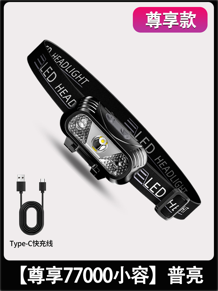 Налобный LED фонарь Shenyu C10 с датчиком движения и USB-зарядкой