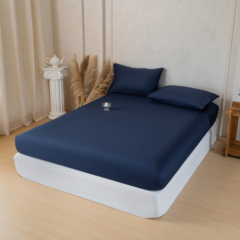 Pure cotton three-piece fitted sheet set, all-cotton single fitted sheet, Simmons mattress protector, all-size fitted sheets available for wholesale, customizable design Pure cotton three-piece fitted sheet set, all-cotton single fitted sheet, Simmons mattress protector, all-size fitted sheets available for wholesale, customizable design