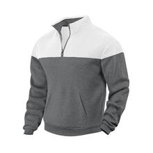 O 51235 Color Block Half Zip Sweatshirt ƴɫ����������