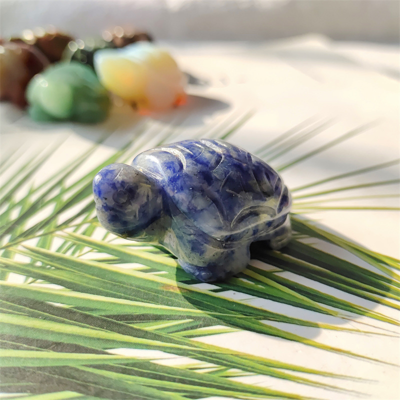 メーカー卸売り天然水晶原石彫刻亀1.5インチ手作り振り子紅碧玉東陵玉龍亀|undefined