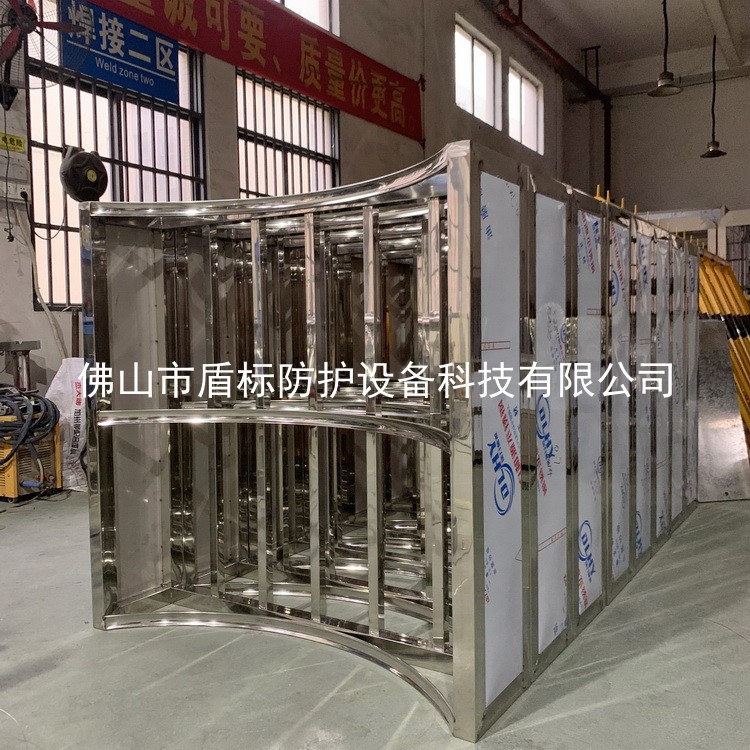 篮球场馆旅游景区单向入口旋转闸梳状半高转闸十字单向门成品供应