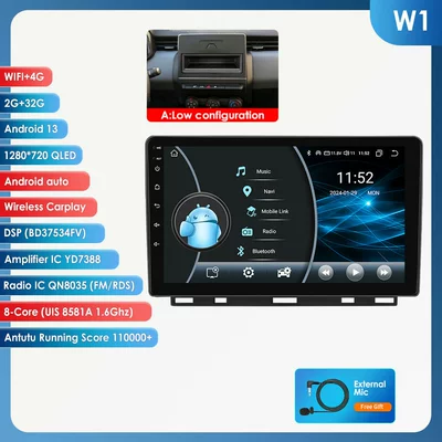 DVD Navigation — Renault Clio 5th generation - model-a-232g-wifi4glte-version-8581a-carplay-eight-core-compatible-with-renault-clio-5th-generation-2019-2021-low-end-model-9inch-frame-set