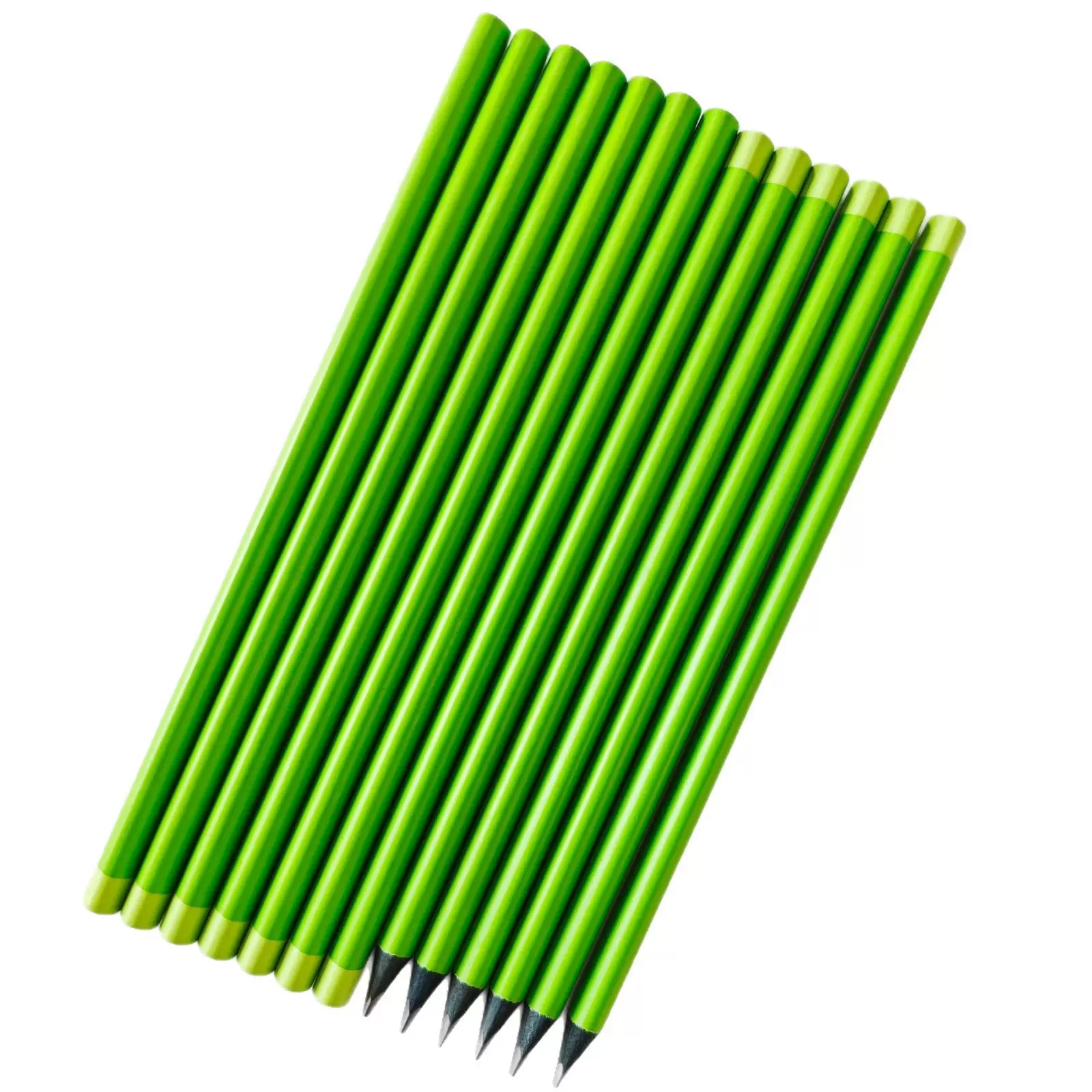 黑木铅笔小绿杆加粗铅芯小学生专用一年级儿童HB三角铅笔激光刻字