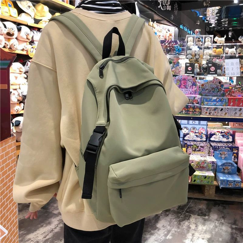 Nylon backpack, Japanese/Korean style, capacious student shoulder bag, lightweight 0.46 kg