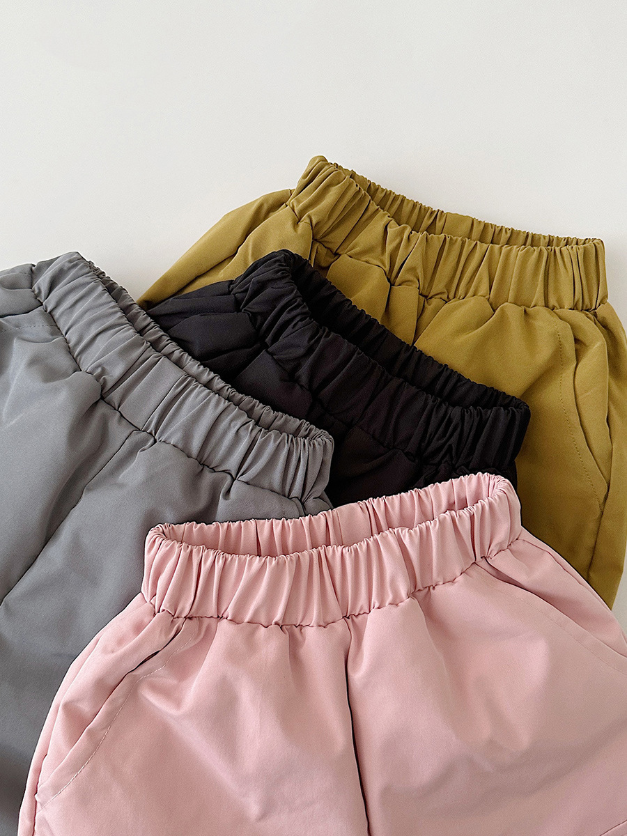 2023 otoño y el invierno de los nuevos niños calientes abajo pantalones nueva norma nacional 90 terciopelo engrosada bebé overoles