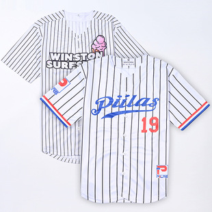 2025 Summer European and American Baseball Uniforms 3D Digital Printing Short Sleeve Customized Men's Baseball Cardigan Amazon Foreign Trade
