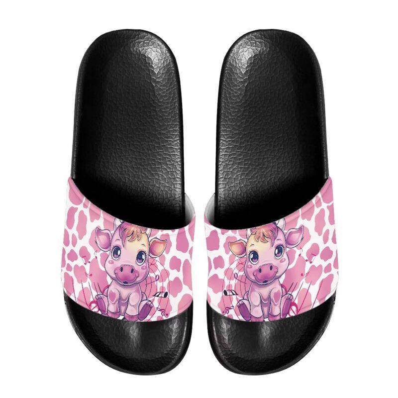 Foreign Trade Summer Casual Flat Hippie Slippers, One Piece Minimum Order, Creative Butterfly Print Indoor and Outdoor Slippers