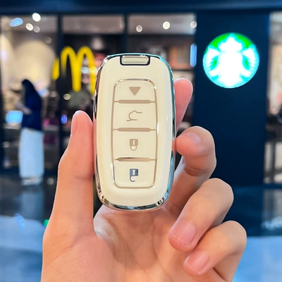 Aftermarket VVDI XM38 Chrysler Car key bag - modified-q-styleintelligent-4-button-single-shell-white
