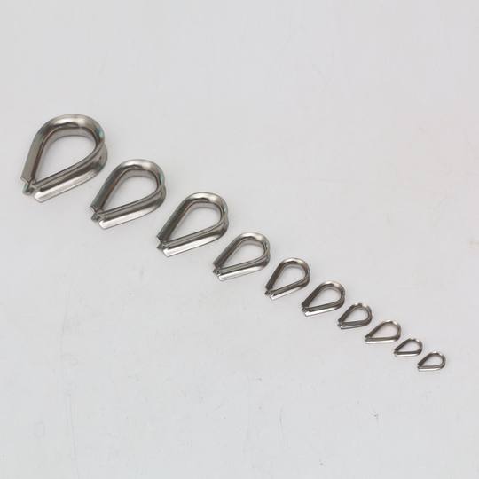 Stainless steel 304 European-style ring chicken heart ring wire rope protection ring sheep eye ring Horse Eye protective sleeve