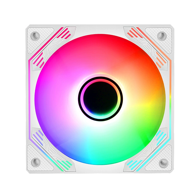 Набор из 4 коробок настольных 6Pin компьютерных RGB синхронизированных 12см охлаждающих вентиляторов, тихий 12025 корпусной вентилятор