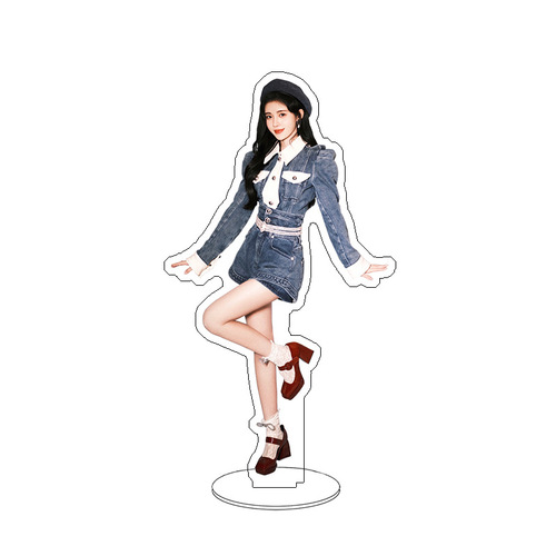 Juyanjie Humanoid Standee Acrylic Double-Sided Sandwich Desk Ornament Honey Orange Merchandise Fan Gift Celebrity Figurine