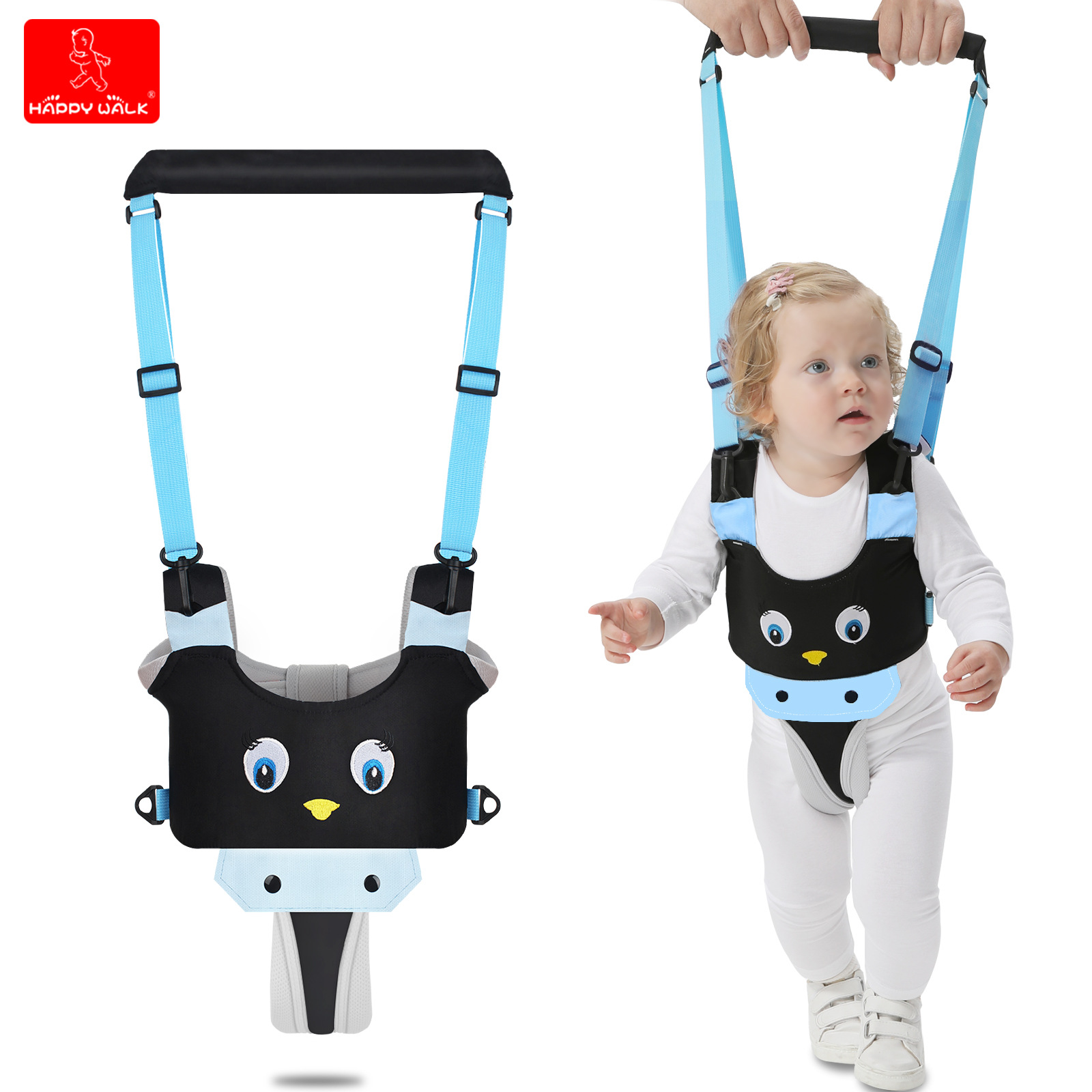 New summer baby walking harness, breathable cartoon baby traction belt, Amazon cross-border bestseller.